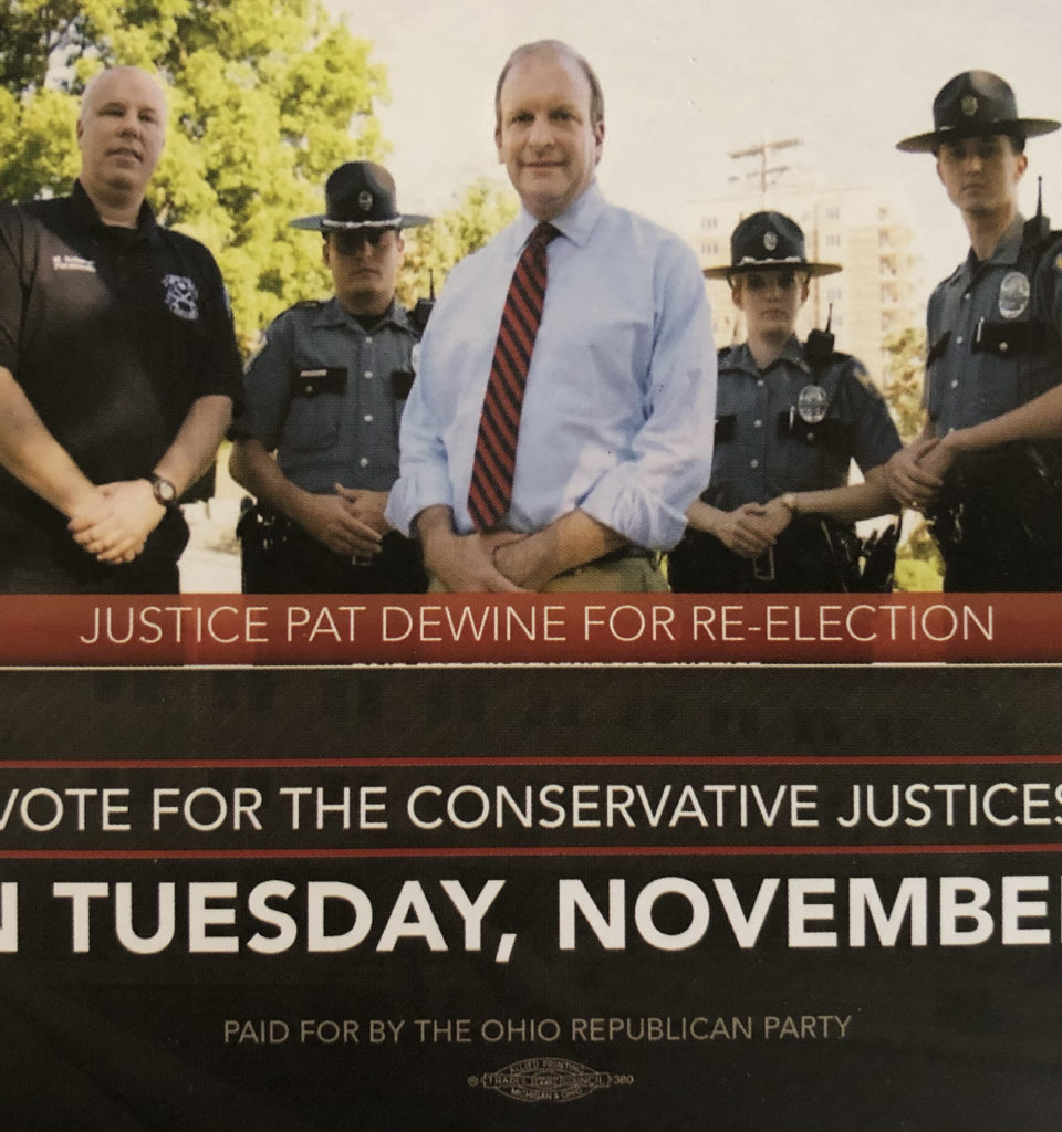 “The Law and Order Candidates” mailer from the Ohio Republican Party