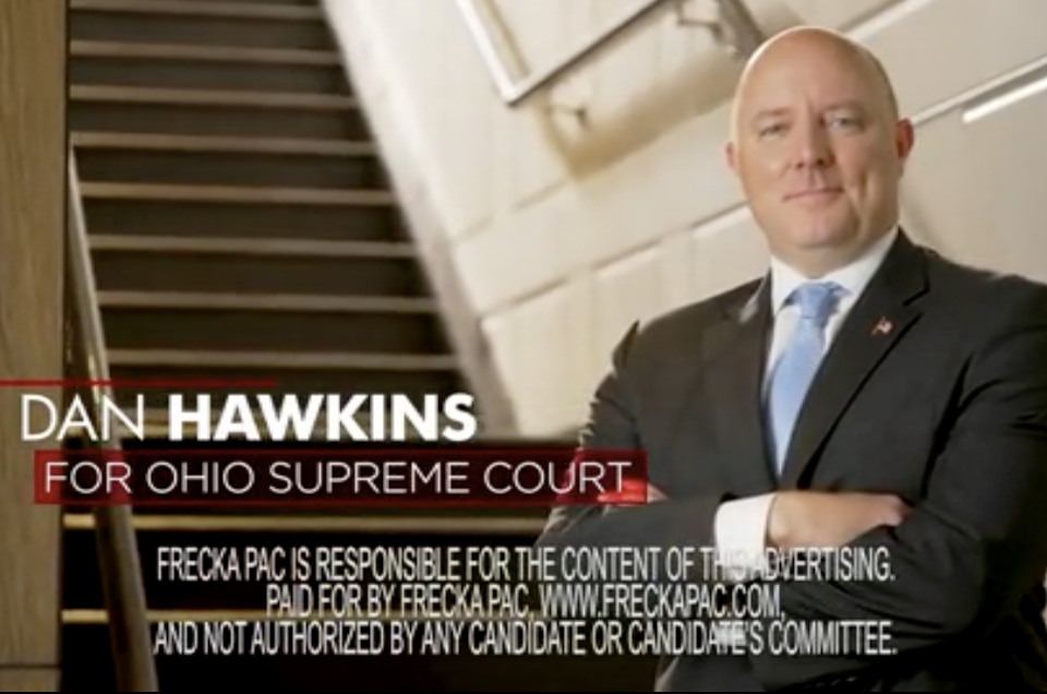 FRECKA PAC “DAN HAWKINS DELIVERS JUSTICE” AD